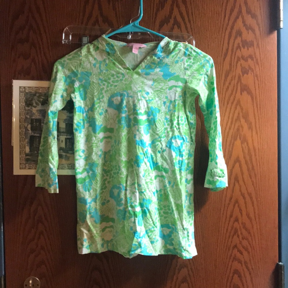 Lilly Pulitzer Children’s 6 7 print shirt 3/4